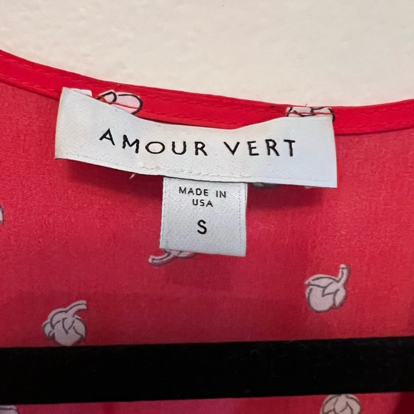 Amour Vert Silk Wrap Dress - Picture 3 of 6